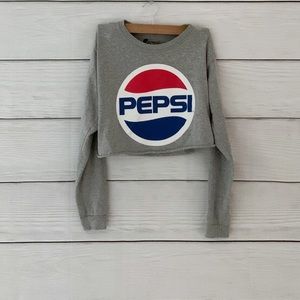Pepsi Long Sleeve Cropped